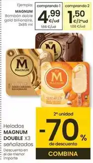 Eroski Magnum - bombon doble gold billionaire oferta