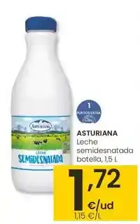 Eroski Asturiana - leche semidesnatada oferta