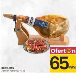 Eroski Rodríguez - jamón reserva oferta