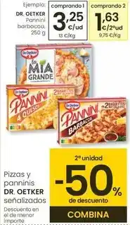 Eroski Dr oetker - pannini barbacoa oferta
