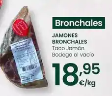 Eroski Jamones bronchales - taco jamón bodega al vacío oferta