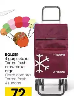 Eroski Rolser - carro compra termo fresh 4 ruedas oferta