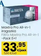 Eroski Brita - filtro maxtra pro all-in-1 oferta