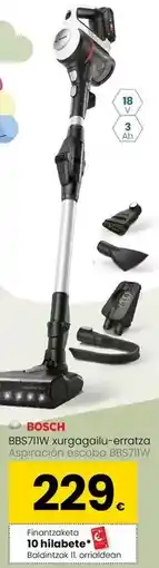 Eroski Bosch - aspiración escoba bbs711w oferta