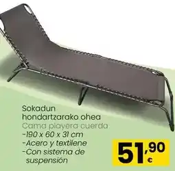Eroski Cama playera cuerda oferta
