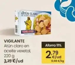 Eroski Vigilante - atún claro en aceite vexetal oferta