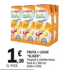 E.Leclerc Eliges - fruta + leche oferta
