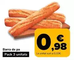 Supeco Barra de pa oferta