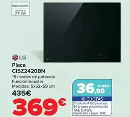 Carrefour Lg - placa ci5z2420bn oferta
