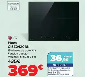 Carrefour LG Placa C15Z2420BN oferta