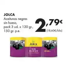 Supermercados Lupa Jolca - aceitunas negras sin hueso oferta