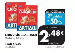 Supermercados Lupa Artiach - galletas oferta
