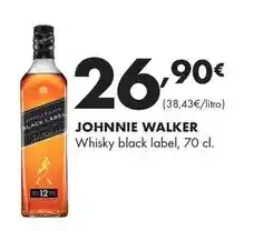 Supermercados Lupa Johnnie walker - whisky black label oferta