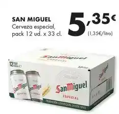Supermercados Lupa San miguel - cerveza especial oferta