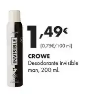 Supermercados Lupa Crowe - desodorante invisible man oferta
