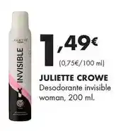 Supermercados Lupa Juliette crowe - desodorante invisible woman oferta