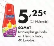 Supermercados Lupa Somat - lavavajillas gel todo en 1 lima y limón oferta