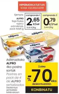 Eroski Alpro - soja frutos y arandanos oferta