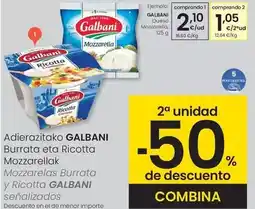 Eroski Galbani - queso mozzarella oferta