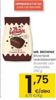 Eroski Jr. brownie - brownies con chocolate oferta