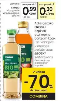 Eroski Eroski - vinagre de vino biologico oferta