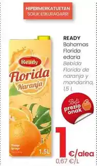 Eroski Ready - bebida florida de naranja y mandarina oferta