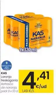 Eroski Kas - refresco de naranja oferta