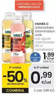 Eroski Hohes c - las aguas vitaminadas senalizadas oferta