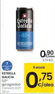 Eroski Estrella galicia - cerveza 0.0° oferta
