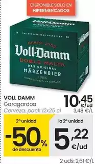 Eroski Voll-damm - cerveza oferta