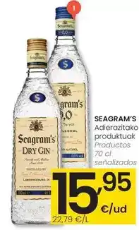 Eroski Seagram's - productos 70 cl senalizados oferta