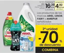 Eroski Ariel - detergente líquido original oferta