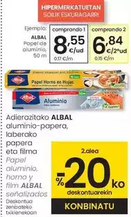 Eroski Albal - papel de aluminio oferta
