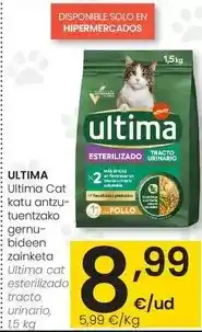 Eroski Ultima - cat esterilizado tracto urinario oferta