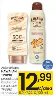 Eroski Hawaiian tropic - productos senalizados oferta