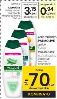 Eroski Palmolive - gel de ducha hidratante natural balance oferta