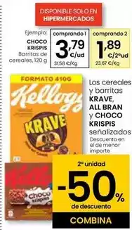 Eroski Kellogg's - barritas de cereales oferta