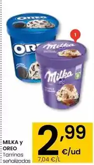 Eroski Milka - tarrinas oferta