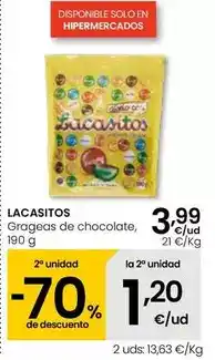 Eroski Lacasitos - grageas de chocolate oferta