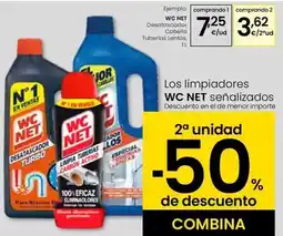 Eroski Wc net - desatascador cabello tuberia lenas oferta