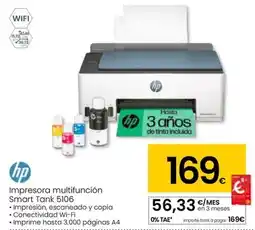 Eroski Hp - impresora multifuncion smart tank 5106 oferta