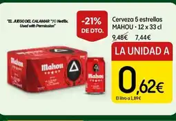 Dialprix MAHOU Cerveza 5 estrellas oferta