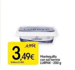 Dialprix LURPAK Mantequilla con sal tarrina oferta