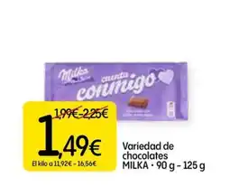 Dialprix MILKA Variedad de chocolates oferta