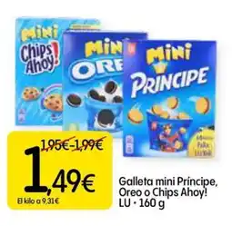 Dialprix LU Galleta mini Príncipe, Oreo o Chips Ahoy! oferta
