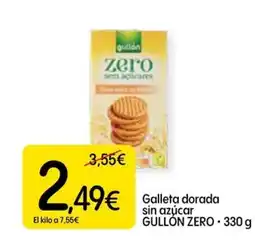 Dialprix GULLON ZERO Galleta dorada sin azúcar oferta