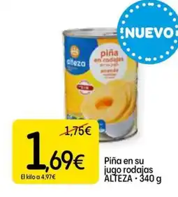 Dialprix ALTEZA Piña en su jugo rodajas oferta
