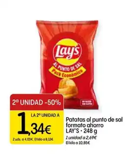 Dialprix LAY'S Patatas al punto de sal formato ahorro oferta