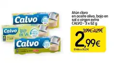 Dialprix CALVO Atún claro en aceite oliva, bajo en sal o virgen extra oferta