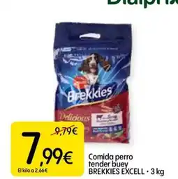 Dialprix BREKKIES EXCELL Comida perro tender buey oferta
